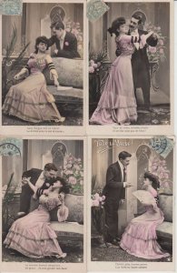 DANCING BALLET 250 Vintage Postcards mostly pre-1940 (L5689)