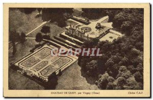 Old Postcard Chateau De Sassy By Vrigny
