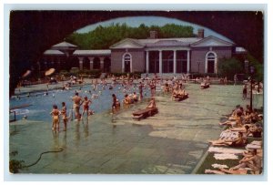 c1950s The Saratoga Spa Pool, Saratoga Springs New York NY Postcard 