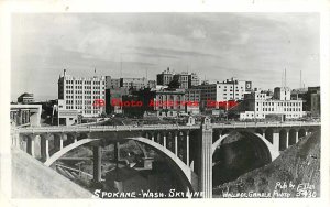 WA, Spokane, Washington, RPPC, Skyline, Wallace Gamble for Ellis No 5430