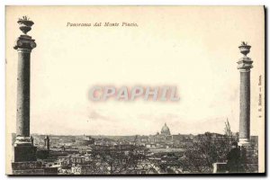 Old Postcard Roma Panorama Dal Monte Pincio