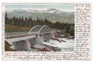 Dufed Bridge Mullfjellet Sweden 1904 postcard