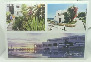 Large Multiview Postcard Maritimo Beach Hotel Crete Greece 170x120mm