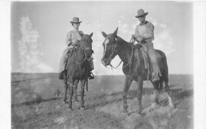 J38/ Interesting RPPC Postcard c1910 Cowboy Cowgirl Indian Ghost Haunted 227