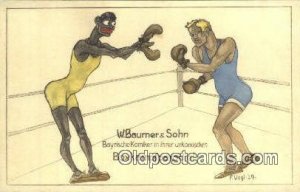 Boxing Comic Postcard