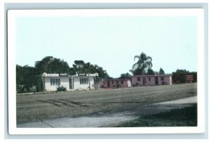 Vintage Post Card Beach front Cabins Sebring,Florida Coca Cola G2