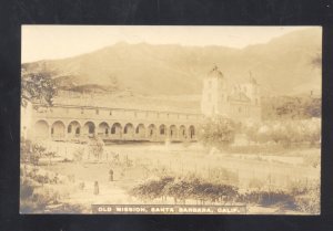 RPPC SANTA BARBARA CALIFORNIA THE OLD MISSION ARTUR VINTAGE REAL PHOTO POSTCARD