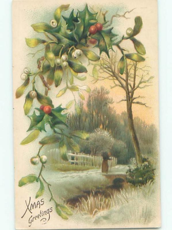 Divided-Back CHRISTMAS SCENE Great Postcard AA0112