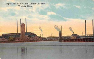 Virginia & Rainey Lake Lumber Co Saw Mill Virginia Minnesota 1912 postcard