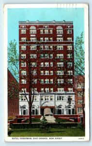 EAST ORANGE, NJ New Jersey ~  HOTEL SUBURBAN ~ 1934 Essex  County Postcard