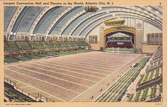 Largest Convention Hall And Theatre In The World Atlantic City New Jersey 1949