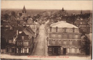 CPA MONTDIDIER avant sa destruction - Rue de ROYE (121323)