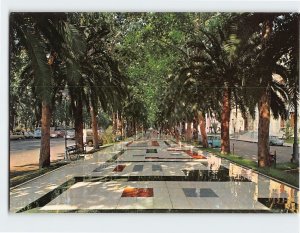 Postcard Partial view of the Park, Málaga, Spain