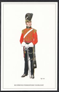 Military Postcard - Officer, Richmond Forresters Yeomanry, c.1820 - J252