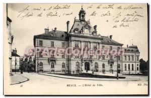 Old Postcard Meaux Hotel De Ville