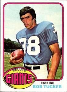 1976 Topps Football Card Bob Tucker New York Giants sk4368