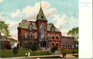 Tucks 1058 Springfield MA Public Library Vintage Postcard G71