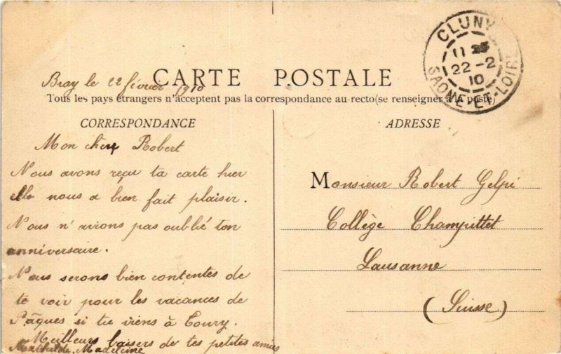 CPA MACON Route de Prayes (649875)