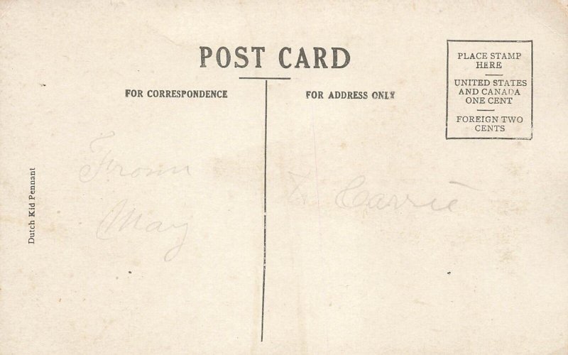 NEW WESTMINSTER PENNANT-DUTCH KID POSTCARD