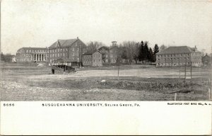 Postcard PA Selinsgrove Susquehanna University Student Halls and Campus 1908 M1