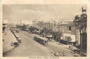 Argentina Buenos Aires Calle Calle Rivadavia tramway 1916 