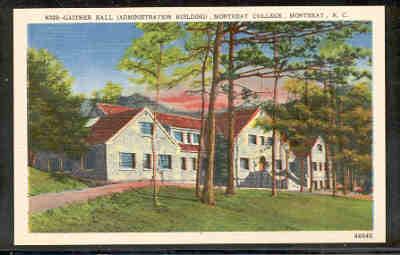  North Carolina postcard Gaither Hall Montreat College      