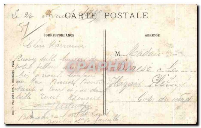 Old Postcard Suippes Ruins