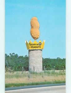 Unused Pre-1980 HUGE PEANUT ON A TOWER Ashburn Georgia GA Q7802