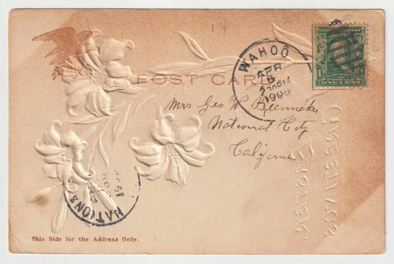 Easter Greetings - Post Marked April 6, 1906