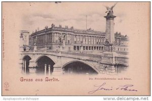 Germany Berlin Gruss Aus Friedrichsbruecke &  Boerse 1900