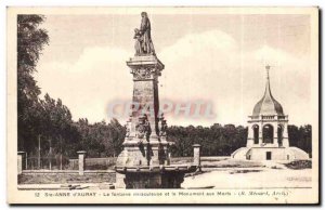 Postcard Old Ste Anne D Auray The Miraculous Fountain and the Basilica