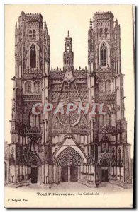 Old Postcard Toul Picturesque Cathedrale