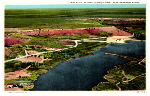 Texas  Lubbock   Lower Lake Buffalo Springs Park , Aerial View