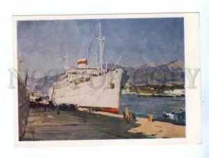 535791 USSR 1957 Ukraine Prokhorov liner Russia port circulation 25000 postcard
