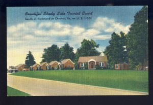 Chester, Virgina/VA Postcard,  Shady Side Tourist Court/Motel, 1960's?