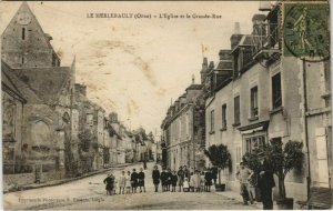 CPA Le MERLERAULT L'Eglise et la Grande Rue (151016)