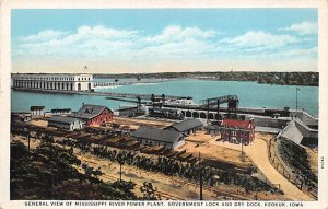 Mississippi River Power Plant Government Lock and Dry Dock Keokuk, Iowa  