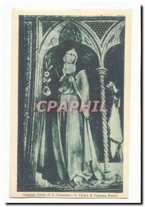 Italy italia Assisi Old Postcard Chiesa superiore di S Francesco S Chiara di ...