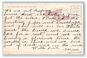 c1910 Railroad Through Palm Forest, Florida FL Posted Antique Postcard