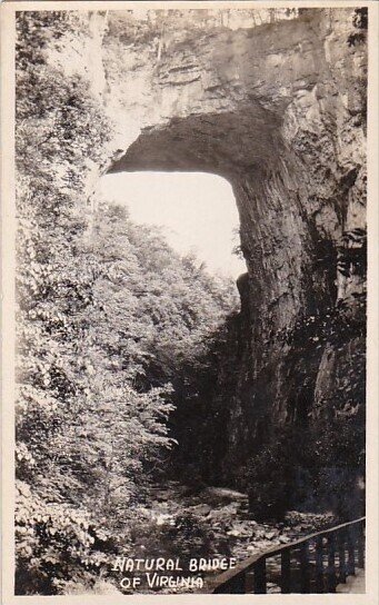 Virginia Natural Bridge Real Photo