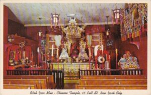 New York City Wah Yan Mue Chinese Temple Interior