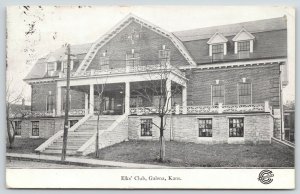 Galena Kansas~Elks Club House~BPOE~Freddie Making Eyes at Smart Galeny Gals~1908 