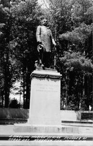 Nebraska City Nebraska J Sterling Morton statue real photo pc Y11176