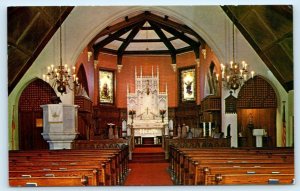 OKLAHOMA CITY, OK ~Church Interior ST. PAUL'S EPISCOPAL CATHEDRAL 1950s Postcard