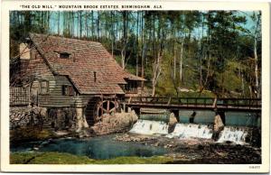 Old Mill, Mountain Brook Estates, Birmingham Alabama Vintage Postcard H01