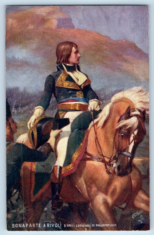 Rivoli Veronese Verona Italy Postcard Bonaparte At Rivoli c1910 Oilette Tuck Art