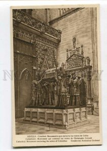 3089031 SPAIN Sevilla Cathedral Monument enclosing ashes Old PC