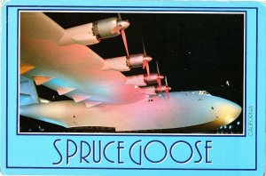 Spruce Goose Seaplane Long Beach California Continental Chrome Postcard