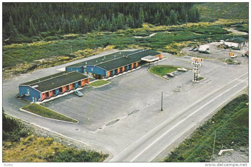 Aerial View, Motel Alouette, Chibougamau, Quebec, Canada, PU-1984