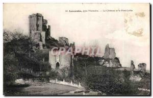 Old Postcard Montoire Lavardin Pres Le Chateau and Levis Bridge